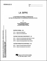 BFP-6. La batterie factorielle prédictive de l'état de préparation à la scolarisation à 6 ans - Test B. Paquet de 25