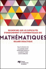 Recherches sur les difficultés d'enseignement et d'apprentissage des mathématiques
