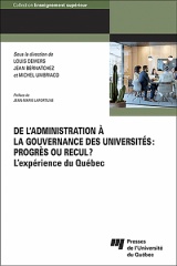 De l'administration à la gouvernance des universités: progrès ou recul?
